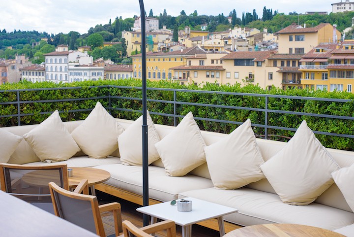 continentale hotel rooftop bar florence italy