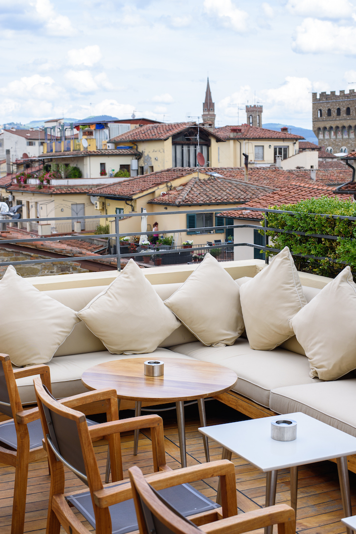 continentale hotel rooftop bar florence italy