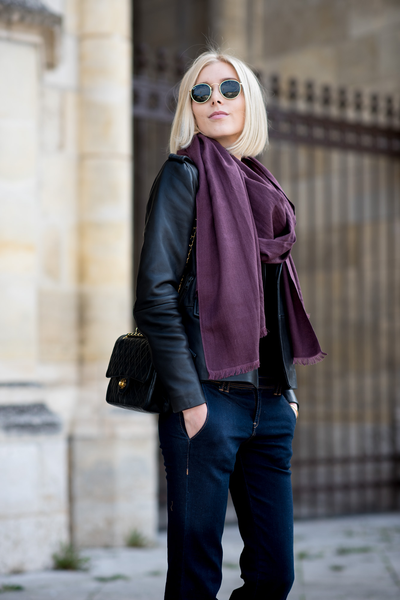 balmuir milan scarf plum 