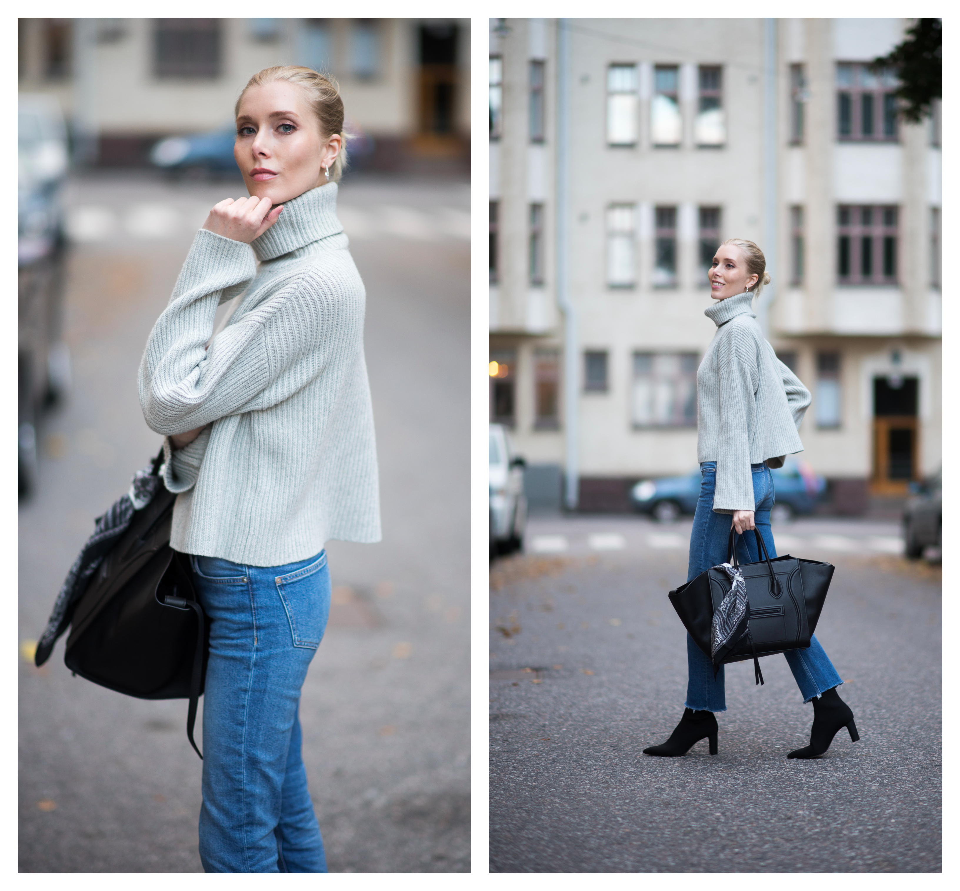Style Plaza Nordic Blogger Grey Knit1