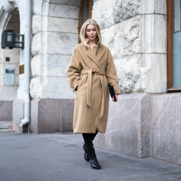 Style Plaza Nordic Blogger Camel Coat 19